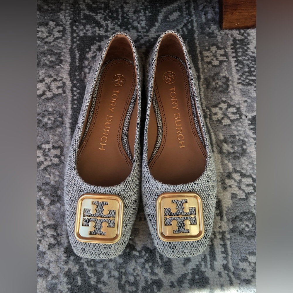 Tory Burch Tweed Flats